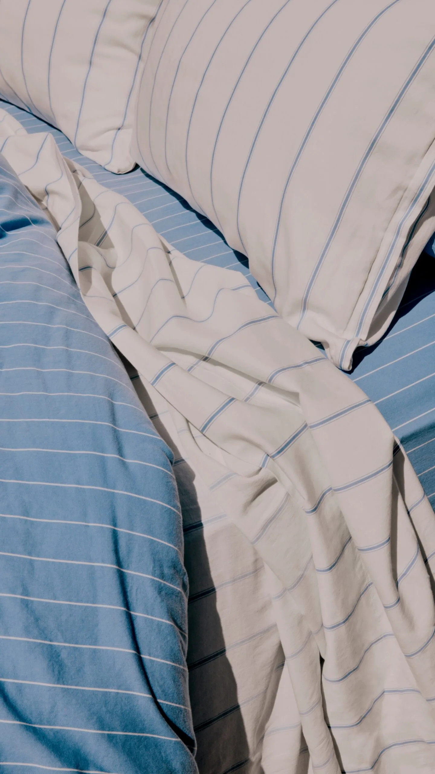 Hommey white/blue bed linen