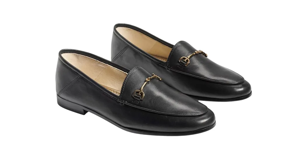 Sam Edelman Loraine Bit Loafers Black Leather