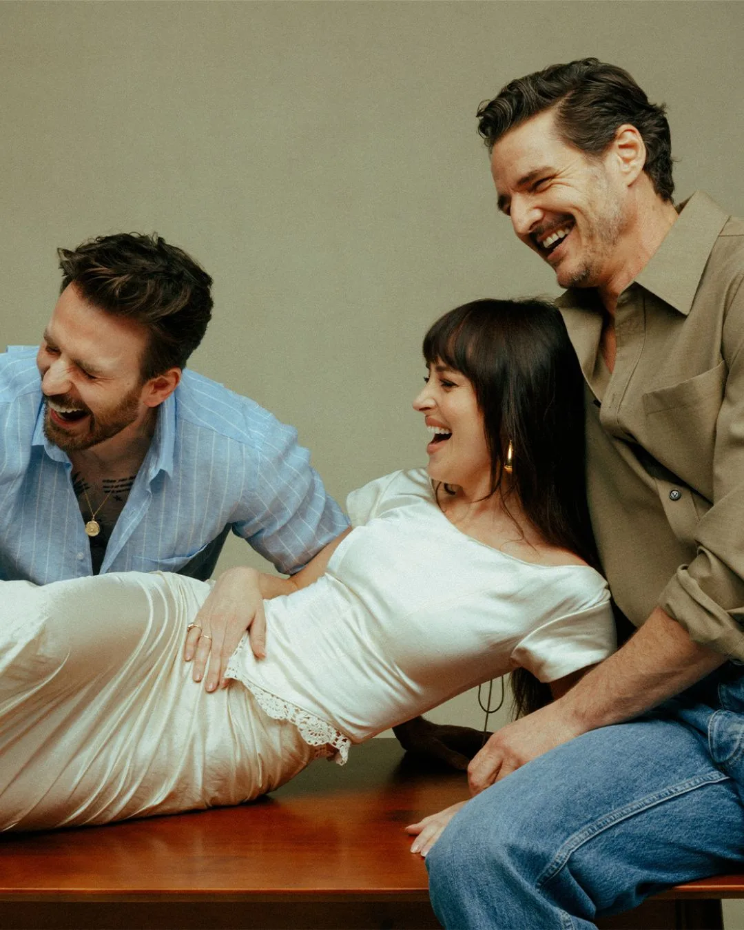 Materialists Pedro Pascal Chris Evans Dakota Johnson