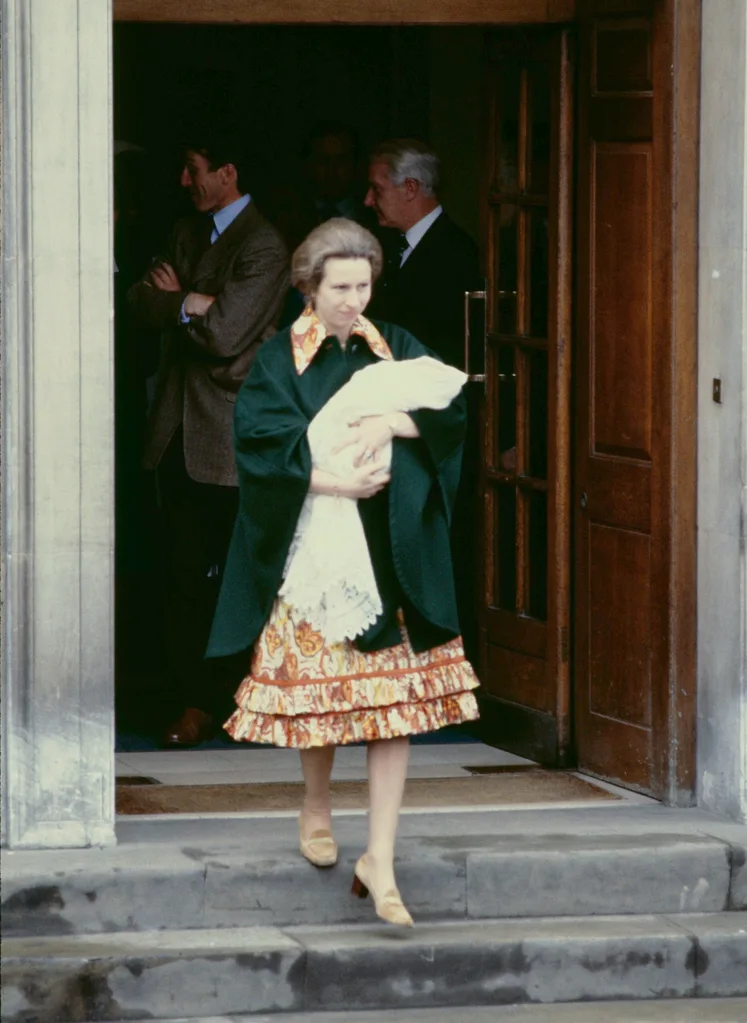 Princess Anne with Zara Phillips on May 18, 1981